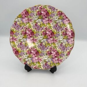 Royal Standard Virginia Stock Chintz Floral Salad Plate Bone‎ China